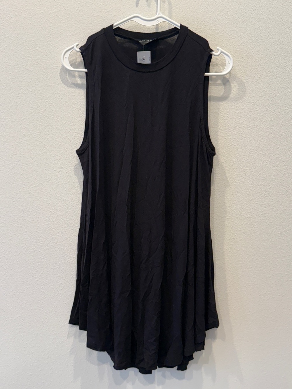 Sleeveless High Low Swing Tunic Top Black Women’s 14/ 16 Lane Bryant Hi-Lo Shirt